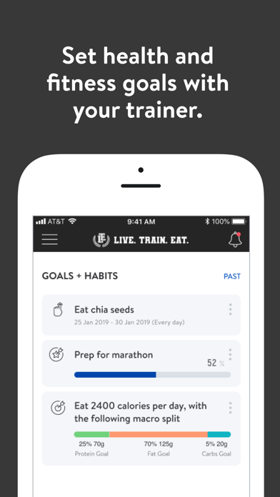 Live Train Eat Fitness Screenshot