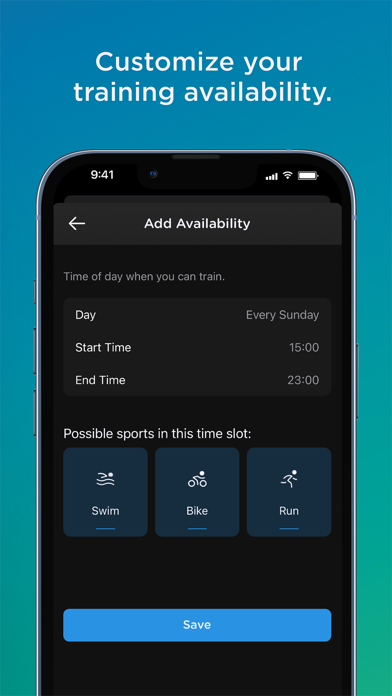 TRIQ – Triathlon Training Plan Screenshot