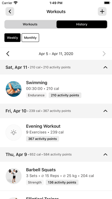 GYM-24 Club App Screenshot