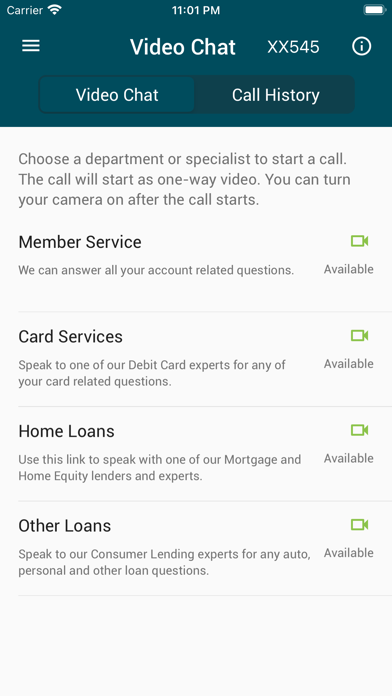 NDFCU Mobile Access Screenshot