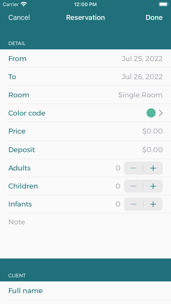 MOLE - hotel BandB manager