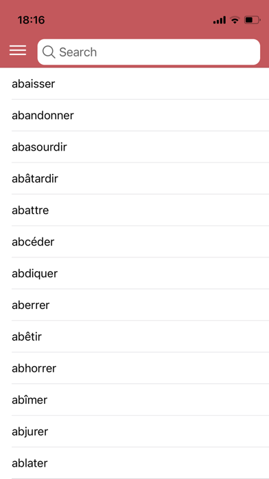 Conjugate French verbs Screenshot