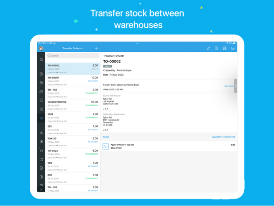 Screenshot #5 for Zoho Inventory Management App