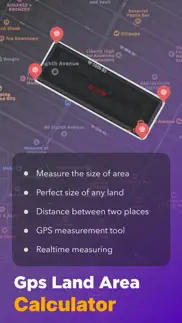 land area calculator - gps map iphone screenshot 1