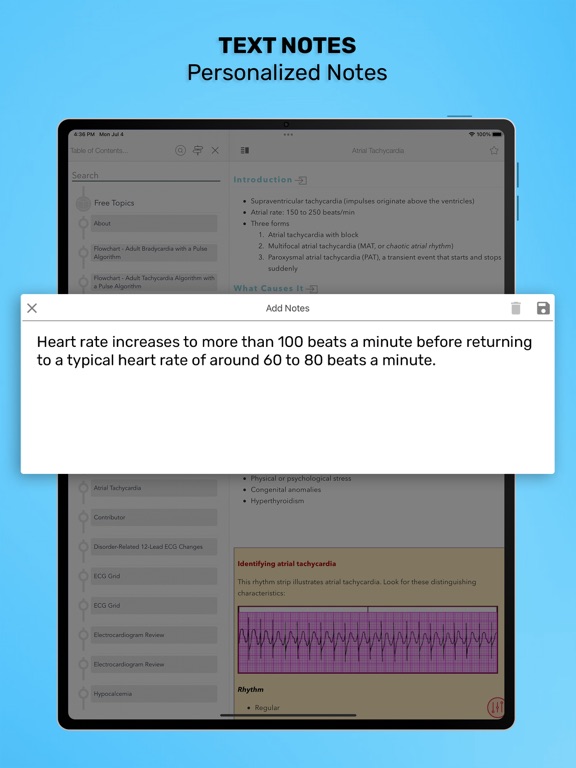 ECG Interpretation: Pkt Guide iPad screenshot 9 - Medical app