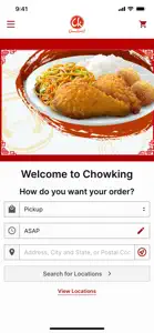 Chowking Ordering screenshot #1 for iPhone