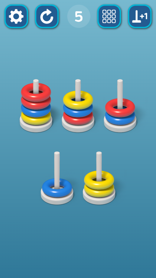 #5. Hoop Stack: Color Sort 3D (iOS) 来自: Alexander Maslennikov