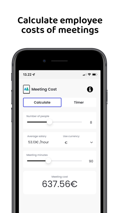 CostAware - Meeting Cost Screenshot