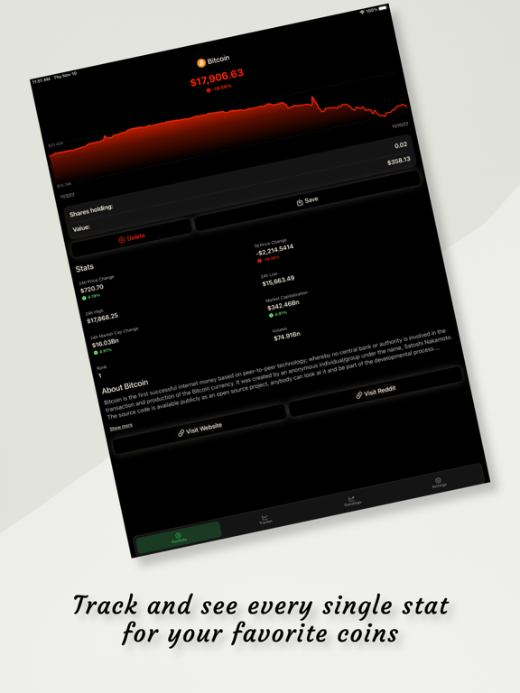 SealCrypto iPad screenshot 2 - Finance app