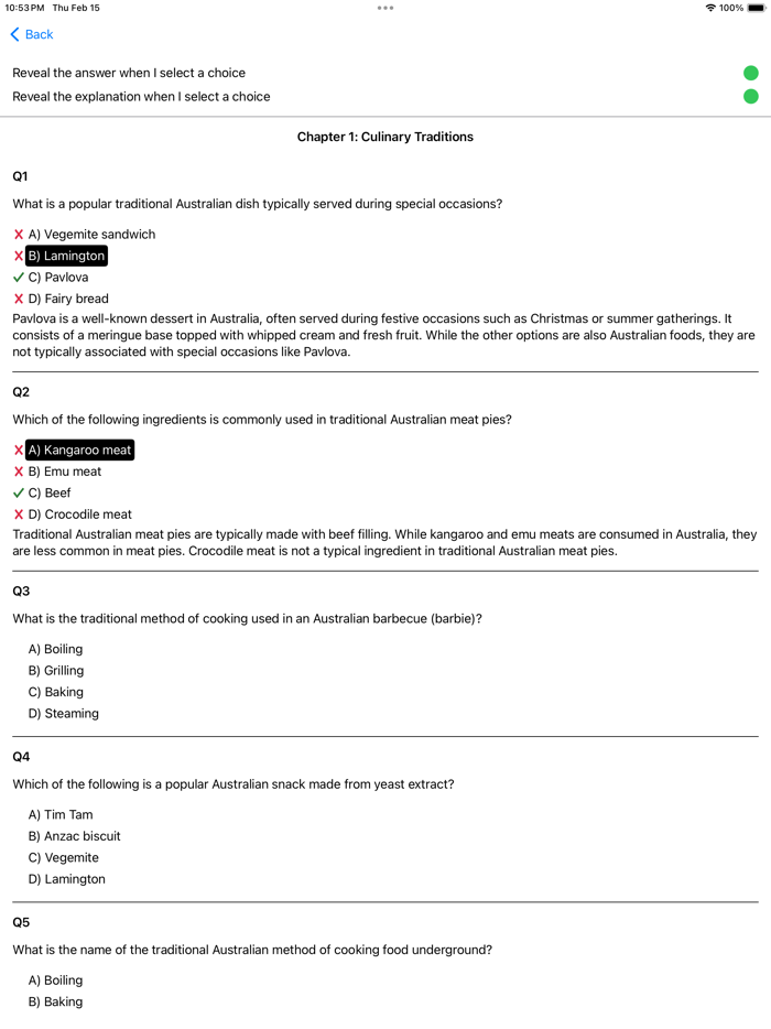 Culture of Australia Exam