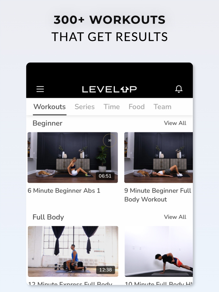 Level Up Fitness App