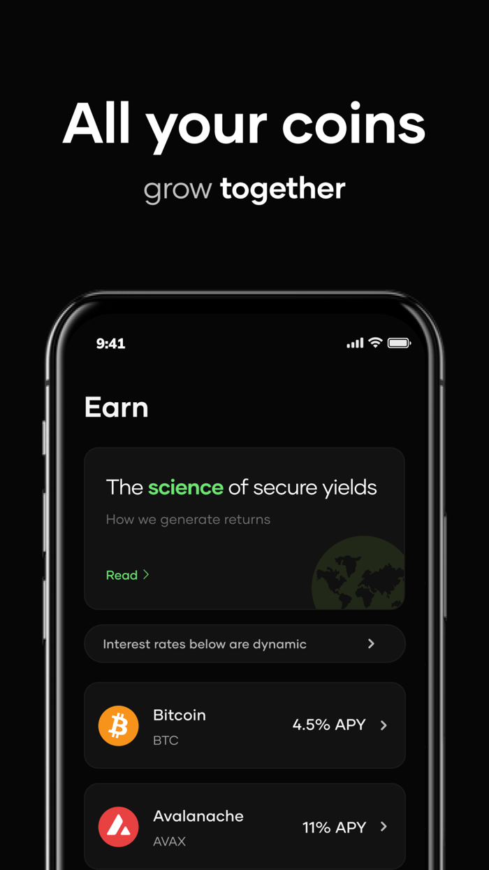 Flint Earn Crypto BTC ETH