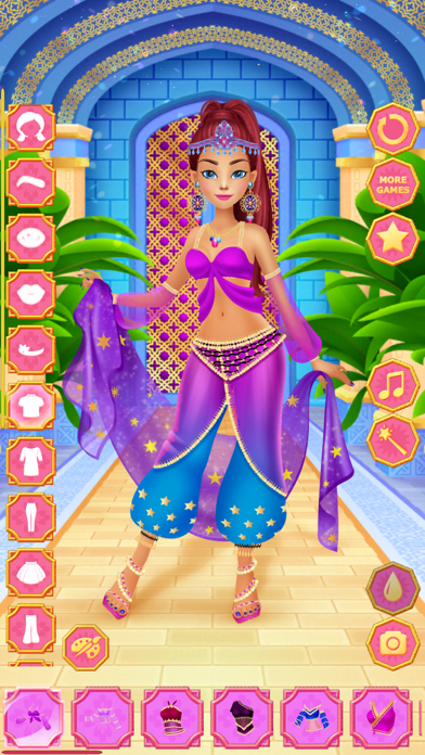 Arabian Princess Dress Up Game Screenshot