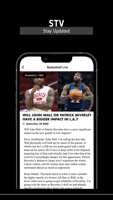 Basketball TV Live Stream Screenshot