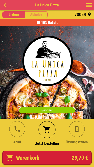 La Unica Pizza Screenshot