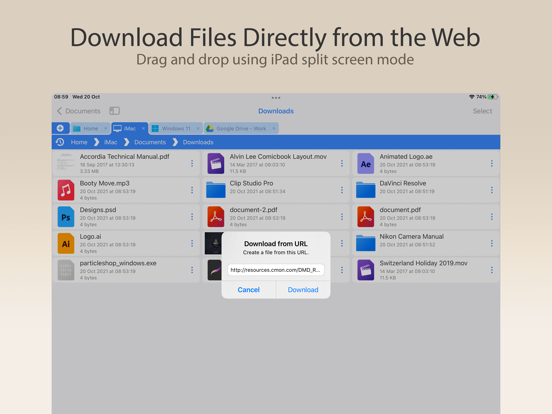 FileBrowser - Document Manager iPad app afbeelding 9