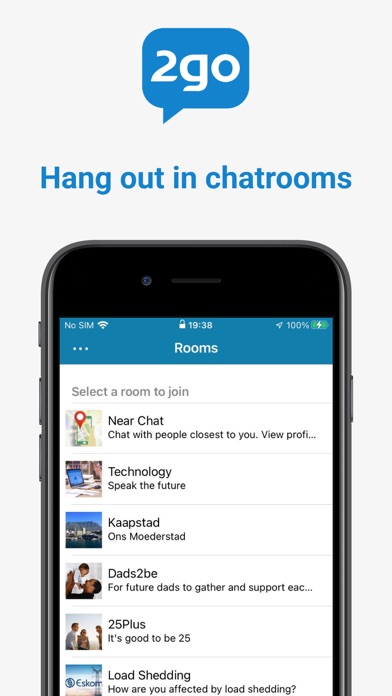 2go Chat - Hangouts, Chatroomsのおすすめ画像1