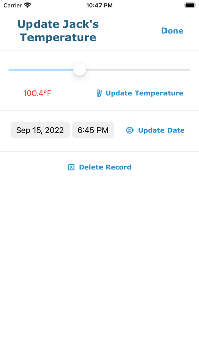 My Sick Family Illness Tracker Screenshot