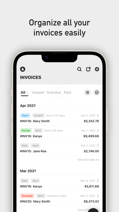 Tiny Invoice: An Invoice Maker Screenshot