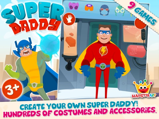 Super Daddy - Baby Spelletjes iPad app afbeelding 1