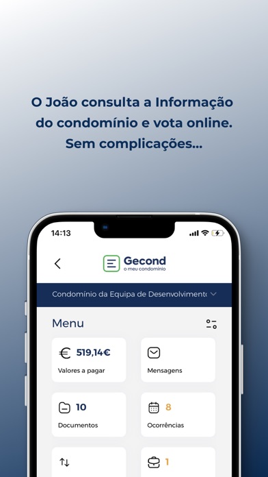 Gecond, o meu condomínio Screenshot