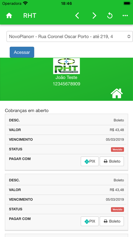 #5. RHT Telecom (iOS) 由: DFS SERVICOS DE TECNOLOGIA DA INFORMACAO LTDA