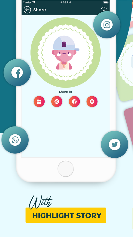 #8. Story highlight Cover Instaa (iOS) 게시자: piyush chudasama