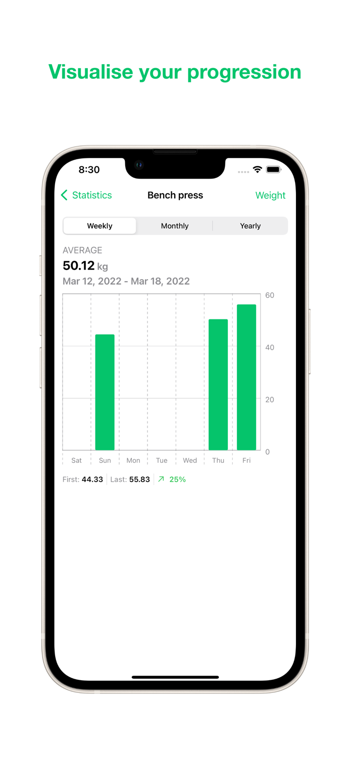 GymTracker Track workouts
