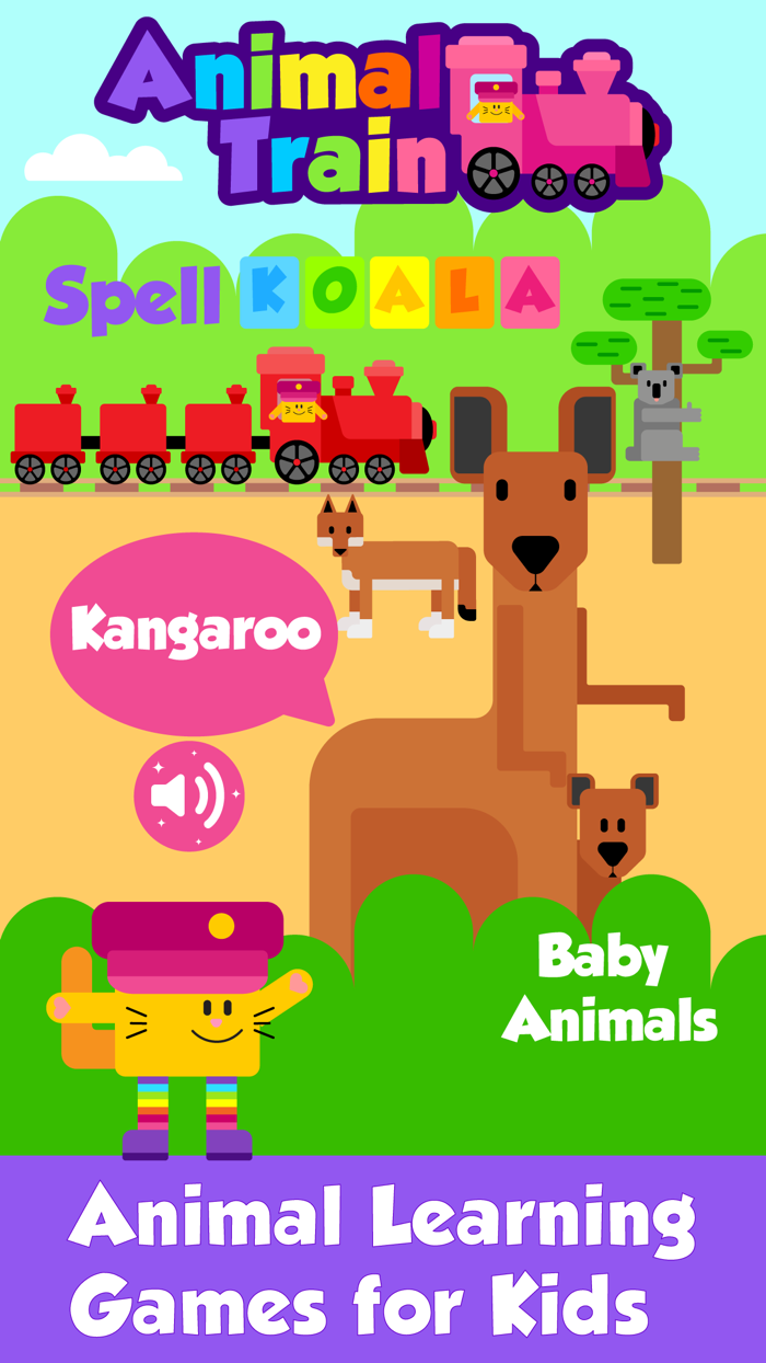 Animal Train - Learning Game