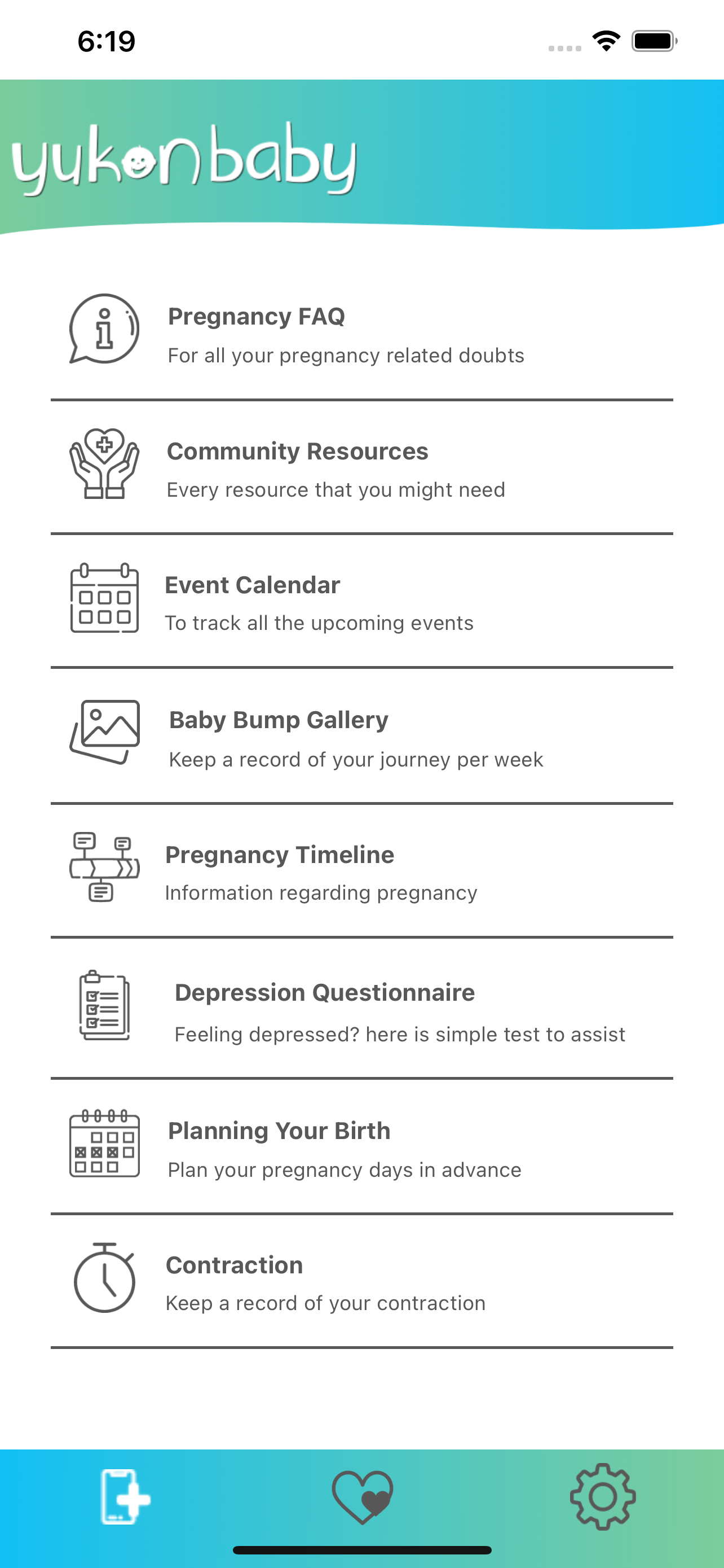 Yukon baby app