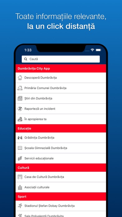 Dumbrăvița City App Screenshot