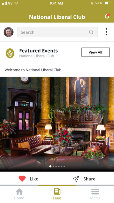 National Liberal Club Screenshot
