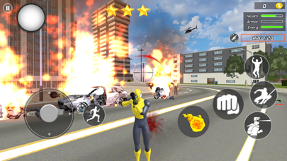 Flying Spider Hero: Crime City Screenshot
