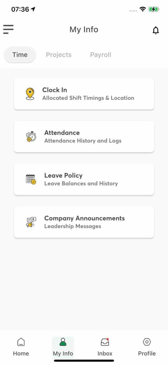 SquaHR- Time and Leave data