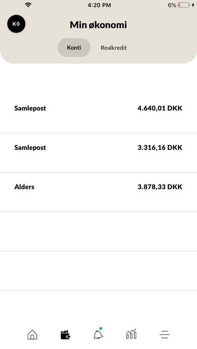 Sparekassen Danmark Mobilbank Screenshot