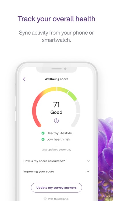 TELUS Health Wellbeing Screenshot
