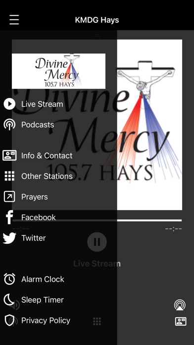 Divine Mercy Radio. Screenshot