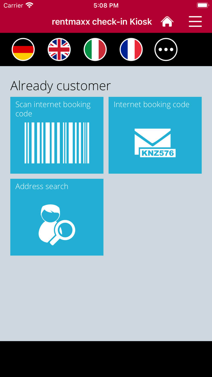 Rentmaxx Check-In Kiosk