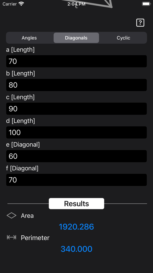 #5. Quadrilateral Calculator (iOS) By: Heng Jia Liang