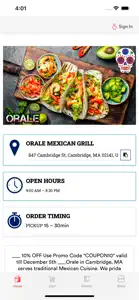 Orale Mexican Grill screenshot #2 for iPhone