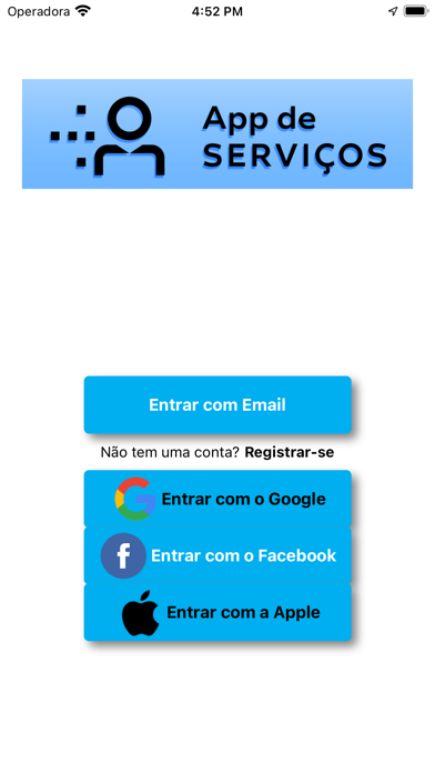 ServicesApp - Provider Screenshot