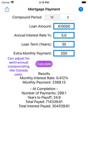 mortgage payment iphone screenshot 3
