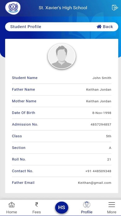 St. Xaviers High School Screenshot
