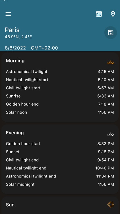 Sun Position Sunrise & Sunset screenshot-6