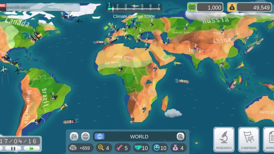 #3. Plant World: Carbon Emissions (iOS) Podle: MUST Games