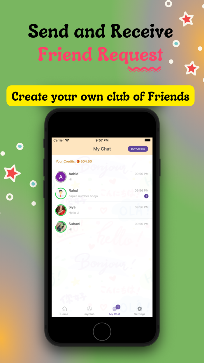mychatClub - random voice chat