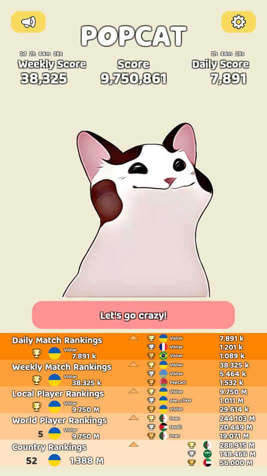 #9. PopCat Click (iOS) Podle: Kai Yan Lee
