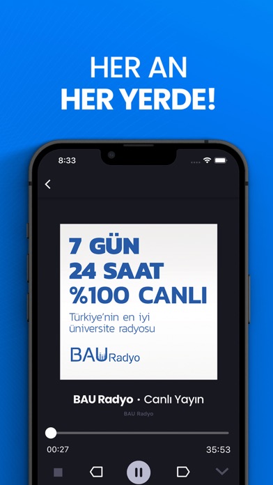 BAURadyo Canlı Yayın & Podcast Screenshot