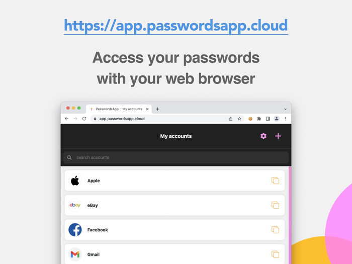 PasswordsApp password manager