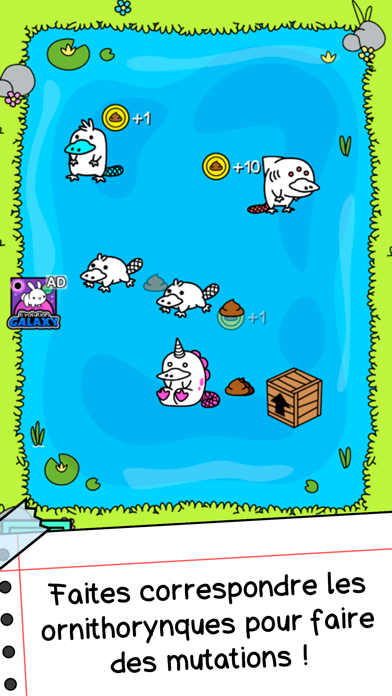 Screenshot #1 pour Platypus Evolution: Merge Game